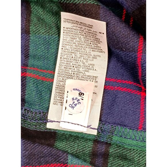 Old Navy Flannel Jogger Pants Mens XXL Blackwatch Plaid Lounge Pajama New - Picture 10 of 10